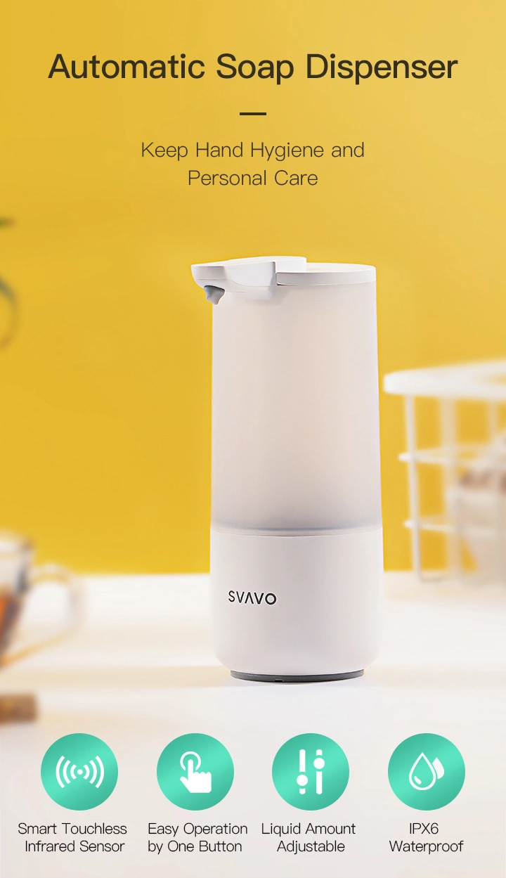 Svavo 2020 New Table Top Kitchen 250ml Waterproof Auto Sensor Soap Dispenser