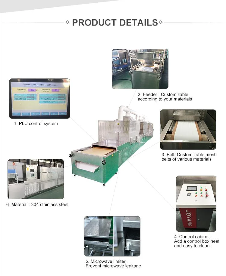 Industrial Microwave Sterilizer Dehydrated Fruits Vegetable Sterilization Equipment